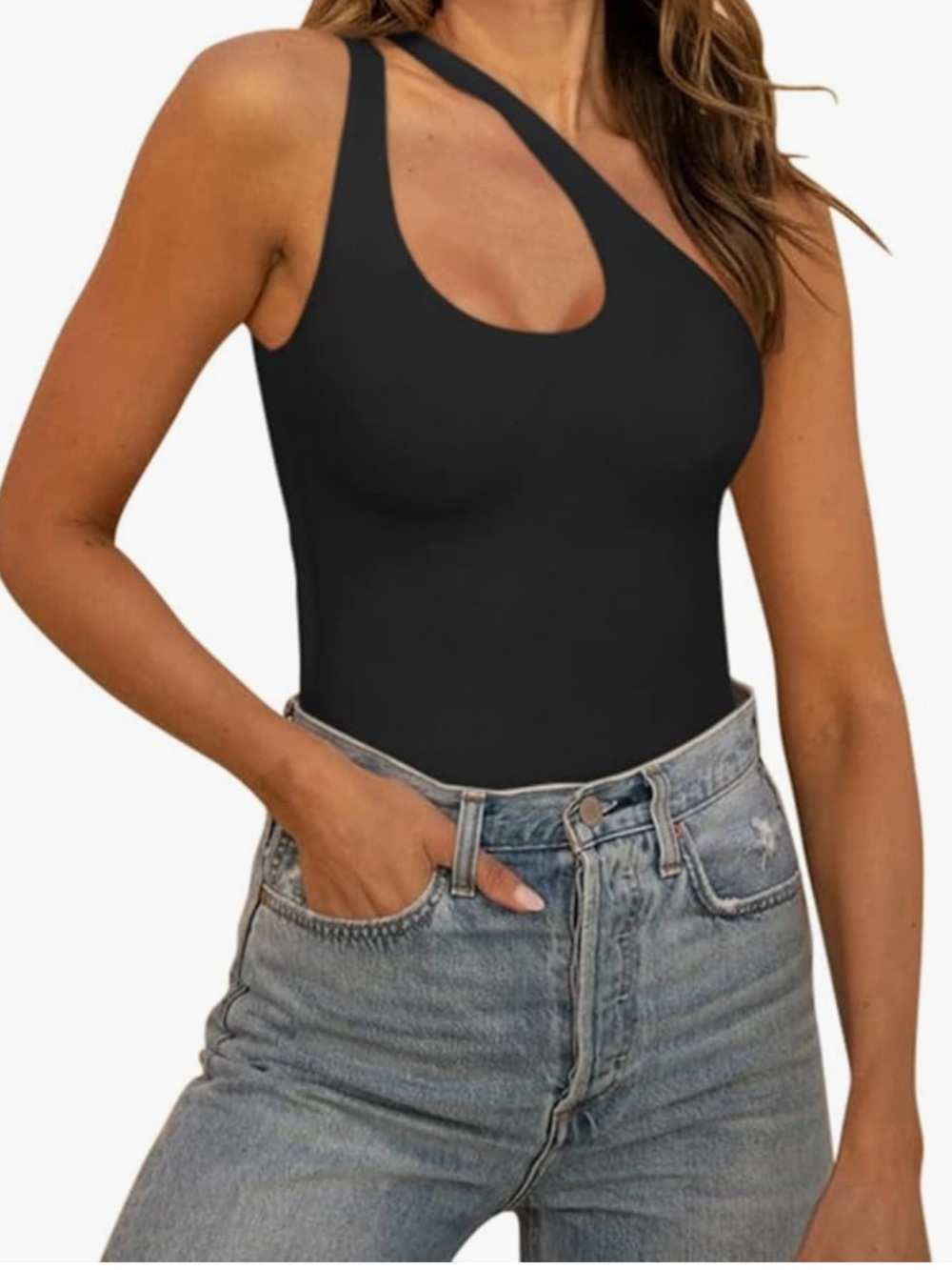 Reoria One Shoulder Bodysuit NWT